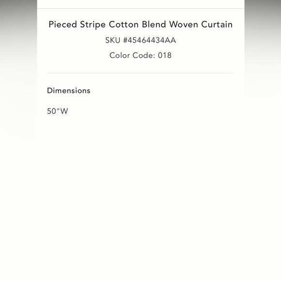 Anthropologie Pieced Stripe Cotton Blend Woven Curtains, Set of 2, NWT - Picture 5 of 14